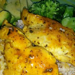 A picture of Baked honey mustard chicken.
