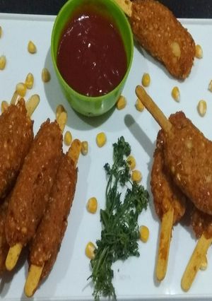 A picture of Corn kabab.