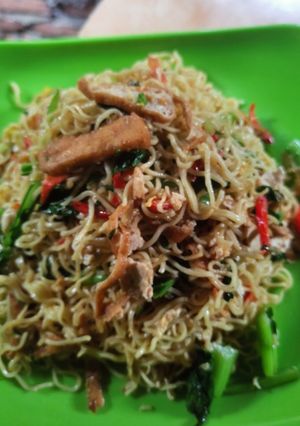 Foto resep Mie Tumis Tahu Telur