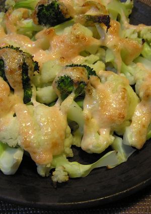 A picture of Baked Cauliflower with Mentaiko and Mayonnaise.