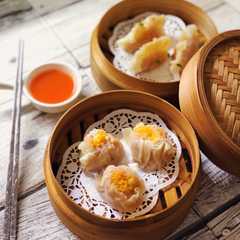 A picture of Siomay dimsum Ayam Udang.