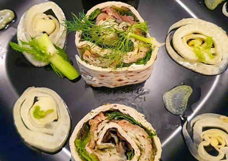 Comment Faire Des Wraps au Saumon et Fenouil