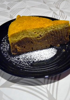 Una foto de Pastel imposible (chocoflan)