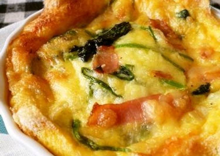 Recipe of Ultimate Spinach and Bacon Quiche