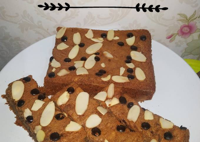 Resep: 267. Bolu Pisang Coklat Panggang 2 Telur Rumahan