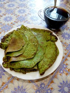 Фото Зелёные блинчики.