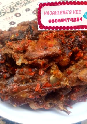 A picture of Peppered chicken.
