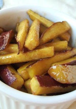 A picture of Sweet Potato Daigaku-Imo Style in 5 minutes.