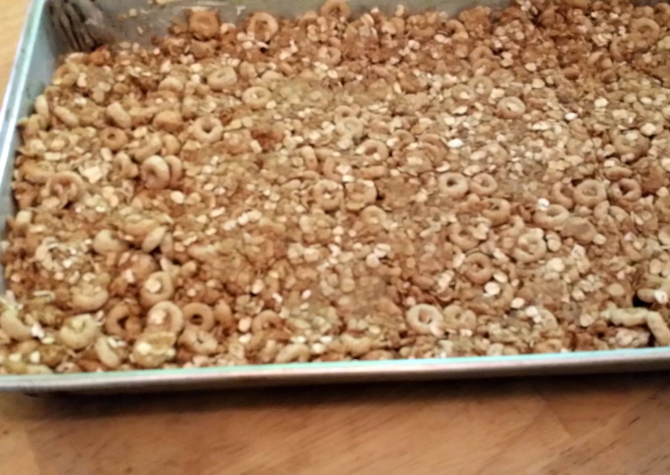 No bake flax seed PB granola bars