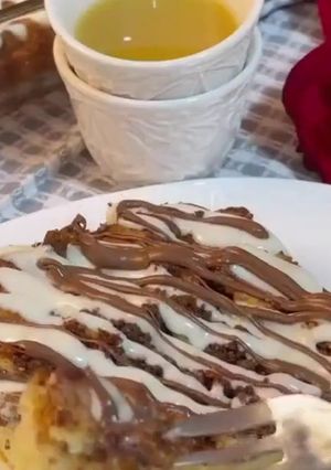 صورة لوصفة كيك البسكوت و الكراميل 🥧⁦⁦‎