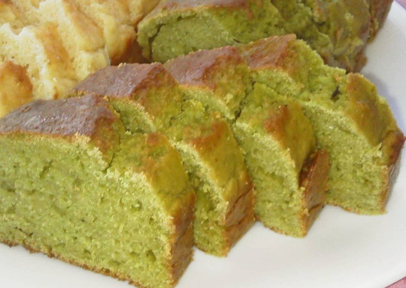 Superb! Non-Oil Okara Pound Cake (Green Tea Flavor)