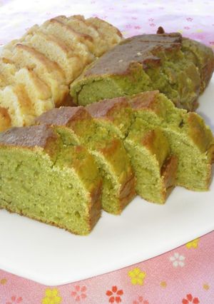A picture of Superb! Non-Oil Okara Pound Cake (Green Tea Flavor).