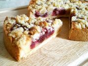 A picture of berry crumble