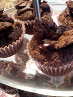 A picture of Chocolate butterfly cupcakes.
