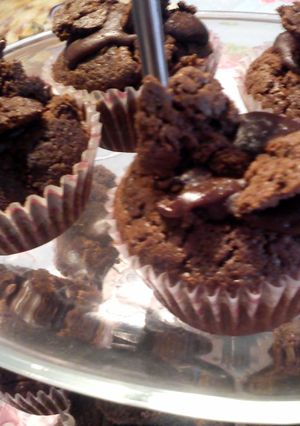 A picture of Chocolate butterfly cupcakes.