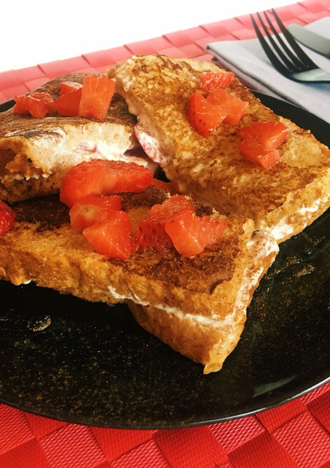 Una foto de Tostadas francesas cheesecake