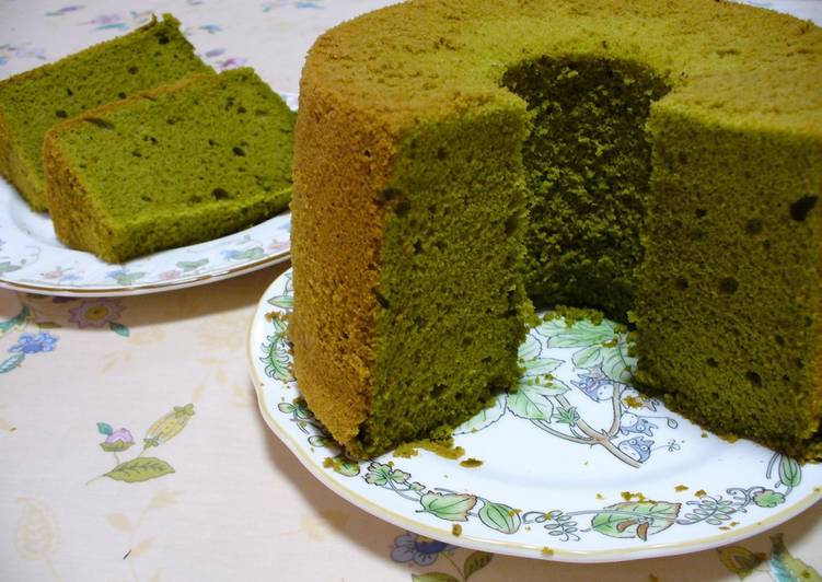 Recipe of Any-night-of-the-week Green Tea Chiffon Cake