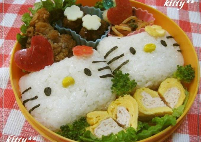 Hello Kitty Character Bento Recipe by cookpad.japan - Cookpad