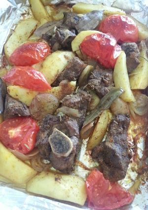 صورة لوصفة صينية لحمة بالبطاطا