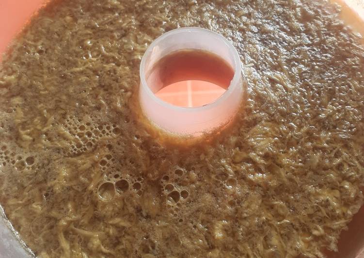 Pudding karang gula merah