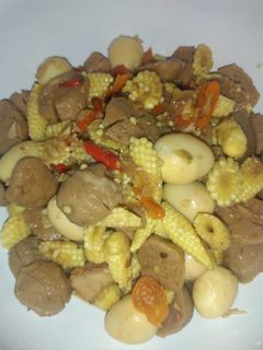 Foto resep Oseng baby corn bakso & telur puyuh