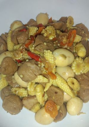 Foto resep Oseng baby corn bakso & telur puyuh