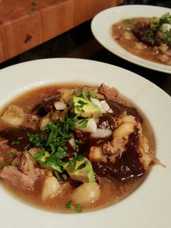 A picture of New Mexican Posole.