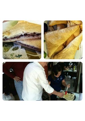 A picture of Tootie's Calzone Nutella E Mascarpone.