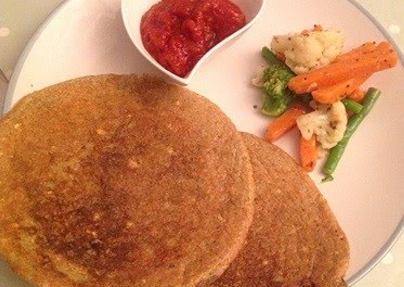 Southern Indian Breakfast Crepe: Rice and Bean Adai