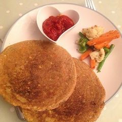A picture of Southern Indian Breakfast Crepe: Rice and Bean Adai.