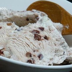 A picture of Easy Ogura (Adzuki Bean Paste) Ice Cream.