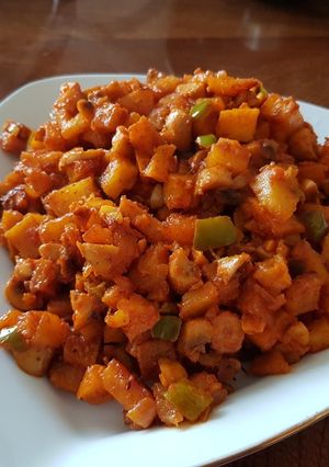 عکسی از دستور ☆☆ خوراک قارچ با سیب زمینی ☆☆