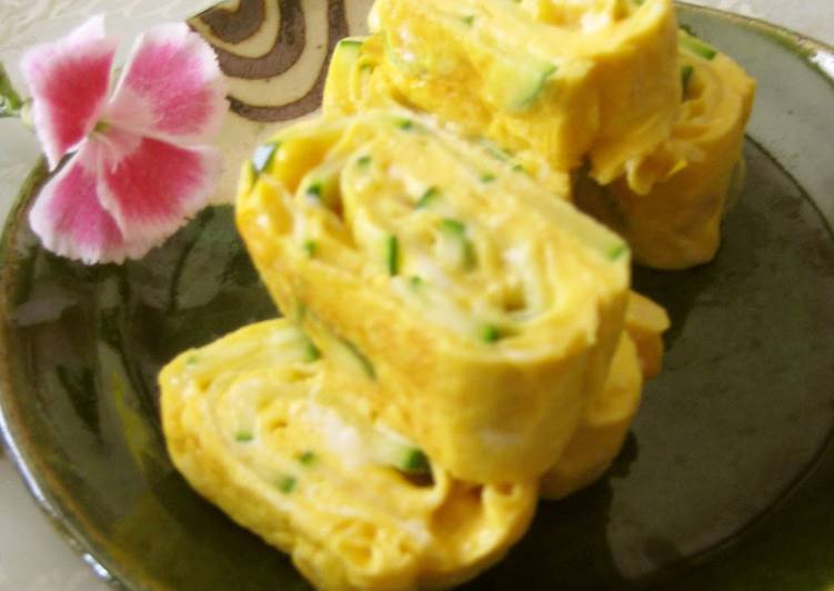 Recipe of Speedy Rolled Omelette with Courgette and Sweetcorn