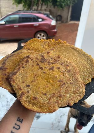 A picture of Carrot and Oat Flat Bread.