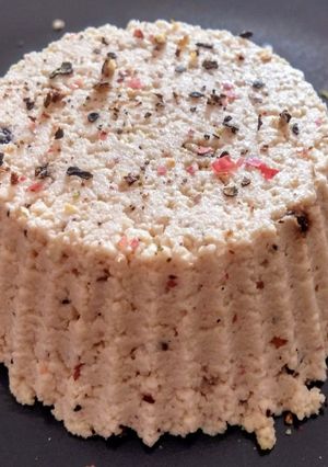 Une photo de "Crotin" de tofu (vegan)