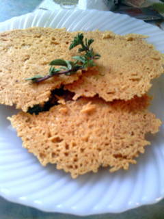 A picture of parmesan crisp.
