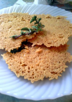 A picture of parmesan crisp.