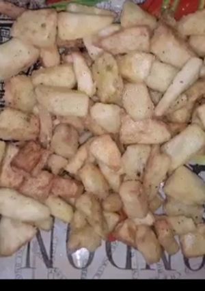 صورة لوصفة بطاطا مقلية مغلفة ومقرمشة