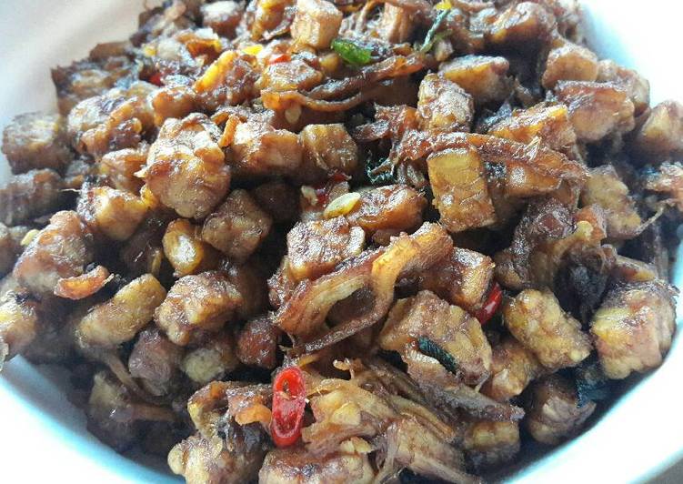 Tempe orek suir ayam