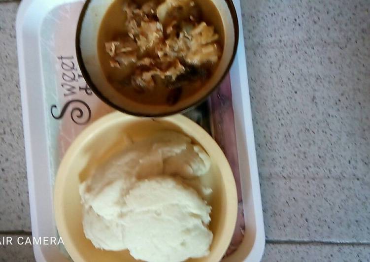 7 Delicious Homemade Nsala soup with pounded yam