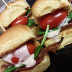 A picture of Mini BLT's.
