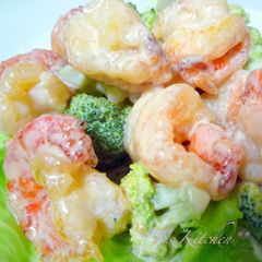 A picture of Tasty Non-Fried ☆ Shrimp in Mayonnaise Sauce.