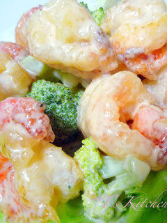 A picture of Tasty Non-Fried ☆ Shrimp in Mayonnaise Sauce.