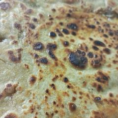Mooli paratha A picture of Mooli paratha.