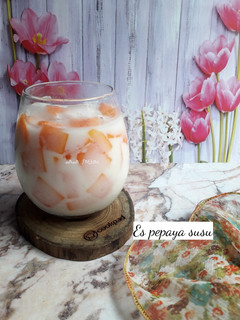 Foto resep Es pepaya susu