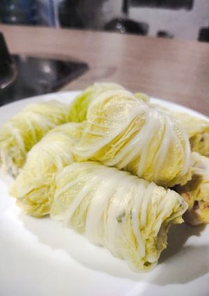 Foto resep Sawi Ayam Sosis Kukus
