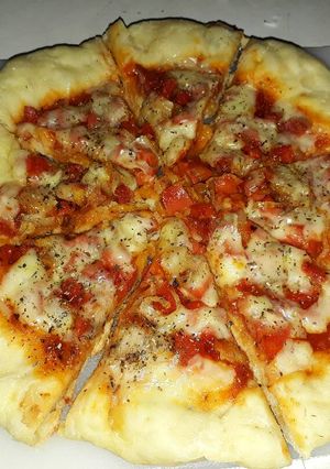 Foto resep Stuffed Crust Pizza