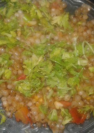 A picture of Sabu dana ki khichdi.