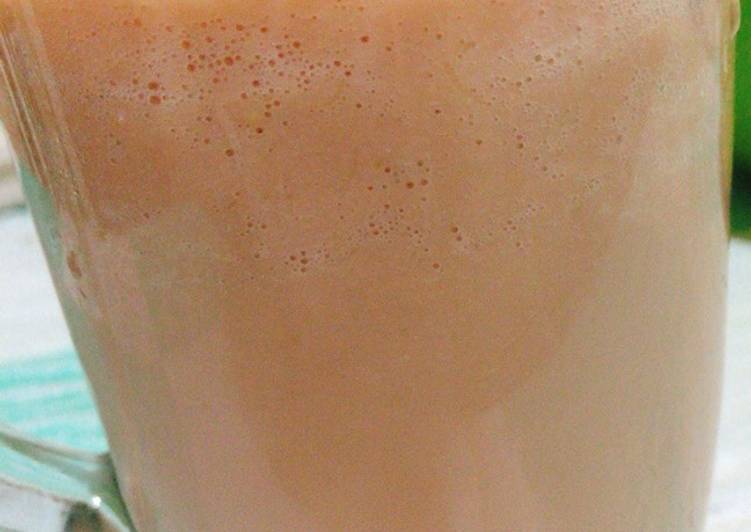 Cara Gampang Menyiapkan Jus Apel + Susu + Semangka yang Menggugah Selera