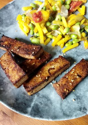 Une photo de Tofu poêlé express
